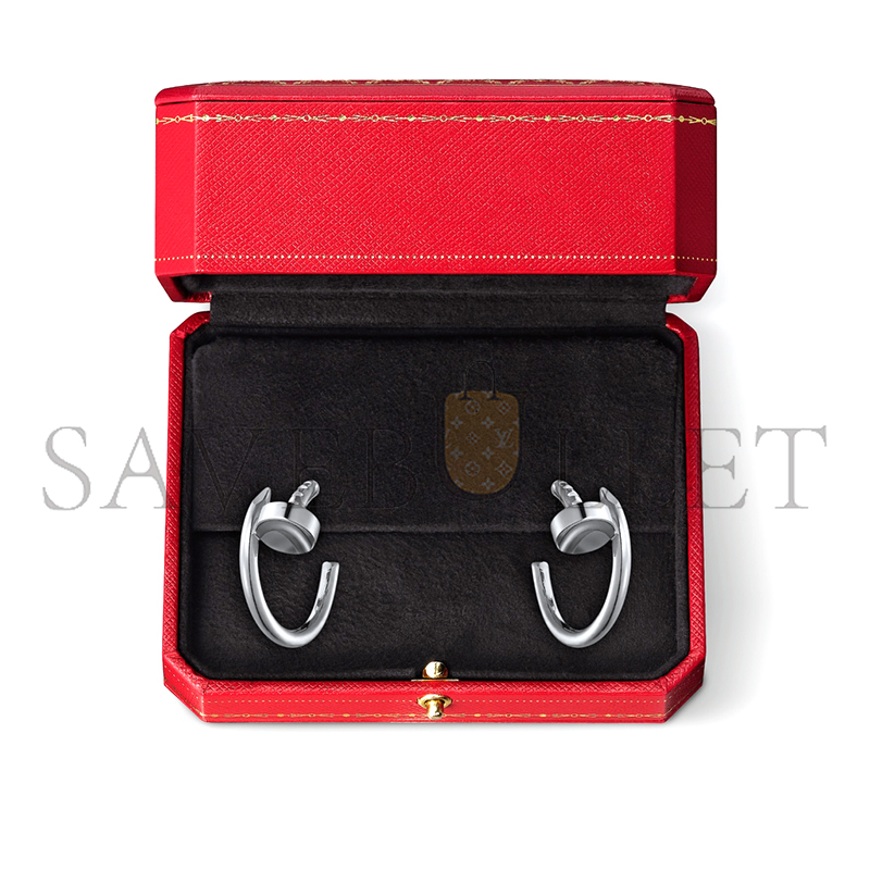 CARTIER JUSTE UN CLOU HOOP EARRINGS, SMALL MODEL B8301236 CARTIER JUSTE UN CLOU HOOP EARRINGS, SMALL MODEL B8301236